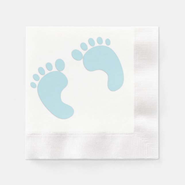 Baby Footprint Pappersservett (Framsidan)