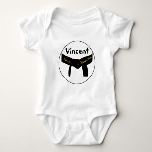 Baby för bälte för kampsportframtidssvart tee shirt