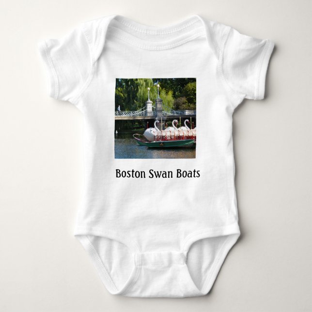Baby för Boston svanfartyg Tee Shirt (Framsida)
