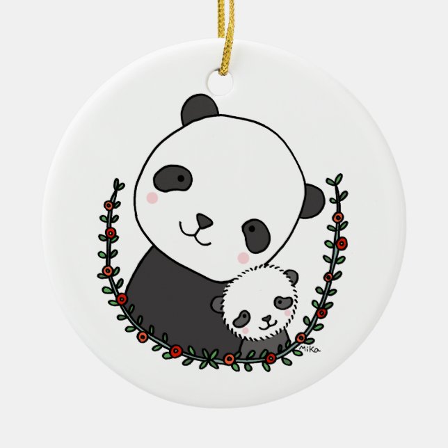 Baby för första beställnings- prydnad julprydnad julgransprydnad keramik (Framsidan)