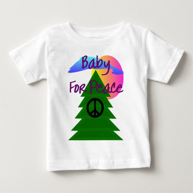 "Baby för fred",--t-skjortor för bebis Tröja (Framsida)