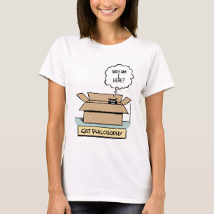 Baby för kattfilosofidamer - docka t-shirt