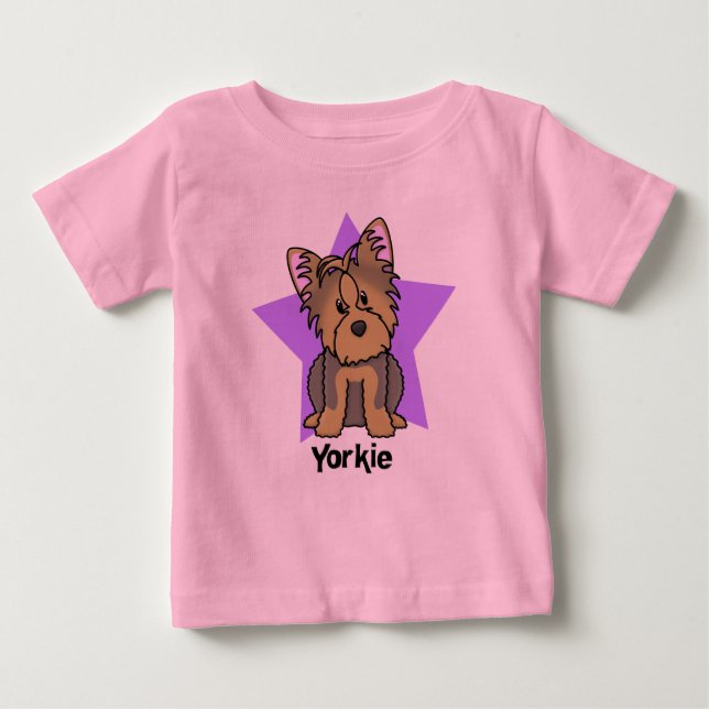 Baby för Kawaii stjärnaYorkshire Terrier Tee (Framsida)