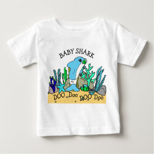 Baby för personligbabyhaj t shirt