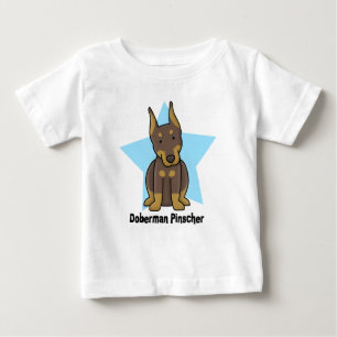 Baby för Pinscher för Doberman för Kawaii stjä Tee