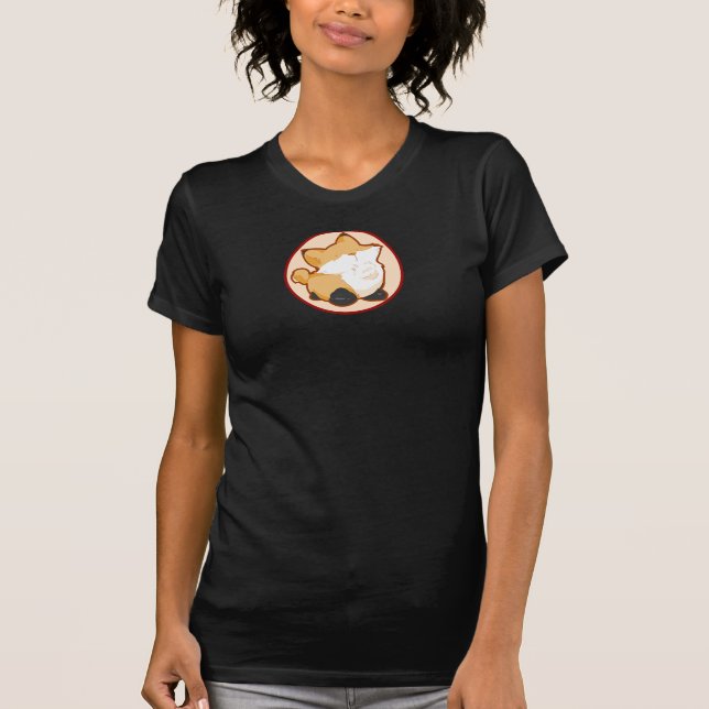 Baby för rävCadetsvart - docka Tee Shirt (Framsida)