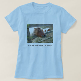 Baby för Shetland ponnydamer - dockaT-tröja Tee Shirt
