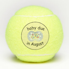 baby förfaller i augusti Tennis Bollar