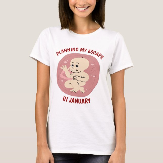 Baby förfaller i redigeringsmånad T-skirt T Shirt (Framsida)