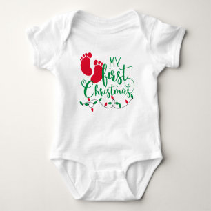 Baby förkroppsligar första jul skjortan t shirt