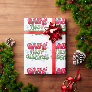 Baby först jul presentpapper