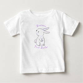 Baby först Påsk med söt lila T Shirt