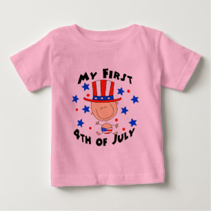 Baby första 4th Juli Tee
