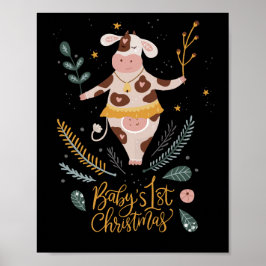 baby första christmas poster
