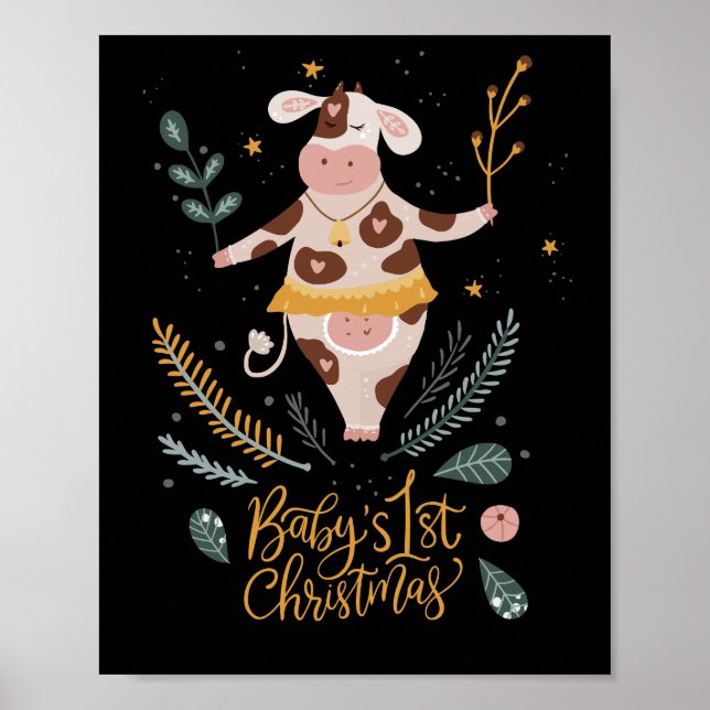 baby första christmas poster (Framsidan)
