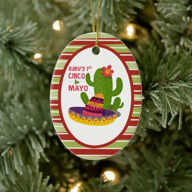 baby första Cinco de mayo Julgransprydnad Keramik (Träd)