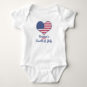 Baby Första fjärde juli-Personligen Tröja