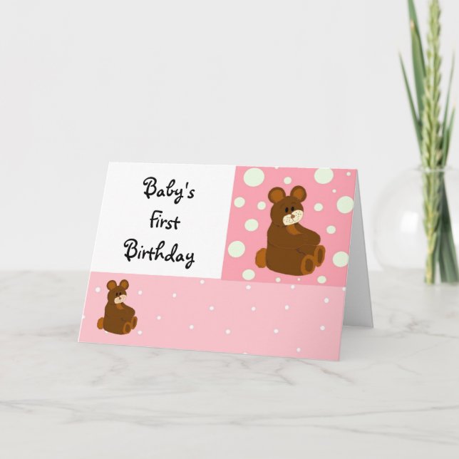 Baby första födelsedag kort (Framsida)