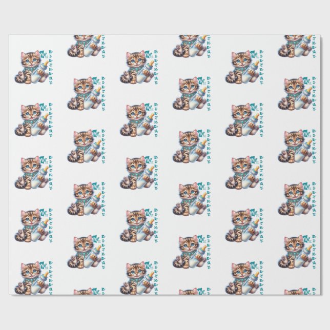 Baby första födelsedag. presentpapper (Platt)