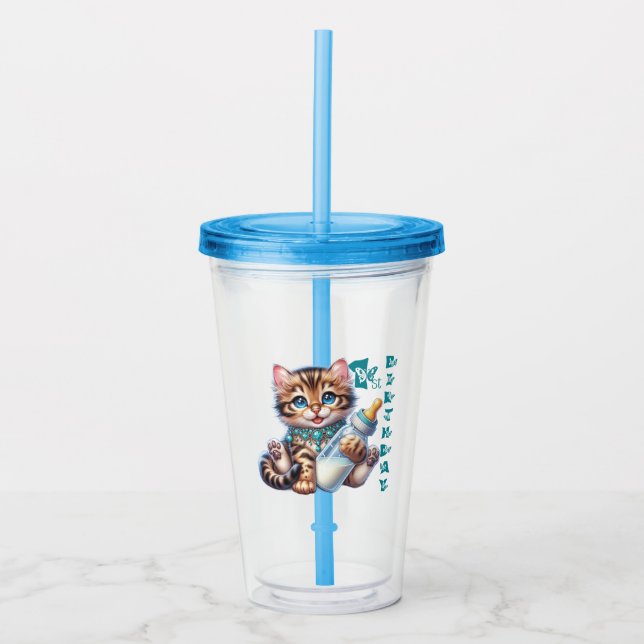 Baby första födelsedag. take away mugg (Framsida)