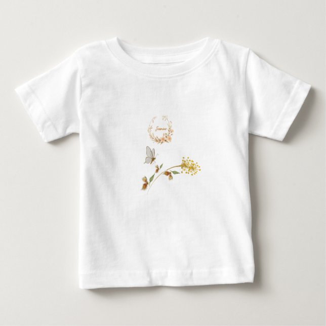 Baby första födelsedagen baby t-skjorta t shirt (Framsida)