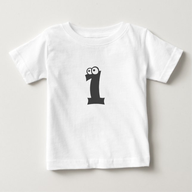 Baby Första födelsedagen T-Shirt (Framsida)