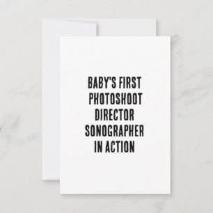 Baby första fotoshot Director - Sonographer Tack Kort