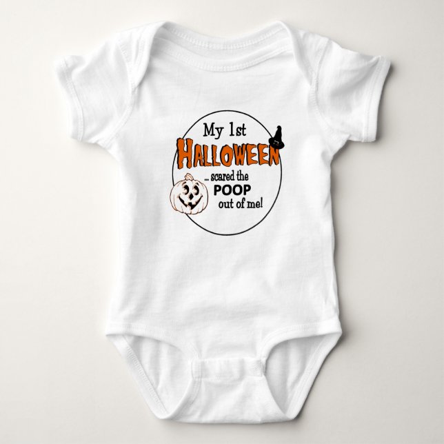 Baby första Halloween T-shirt (Framsida)