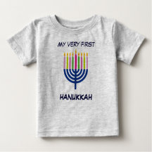 Baby första Hanukkah body suite