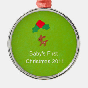 Baby Första jul 2011 Julgransprydnad Metall