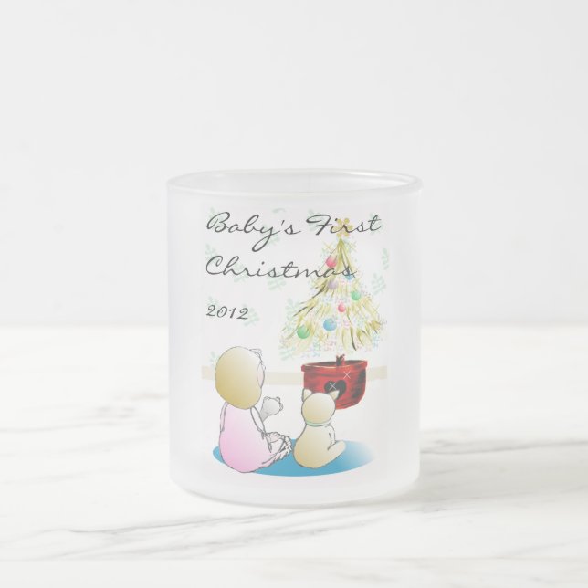 Baby Första jul 2012 Frostad Glasmugg (Center)
