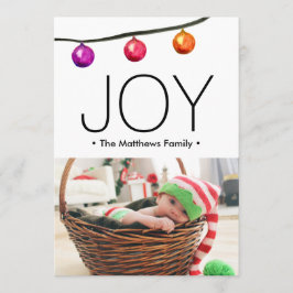 Baby första jul 2021 Joy Födelseort: Announcement Julkort