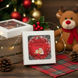Baby Första jul, anpassa baby namn Julgransprydnad Keramik