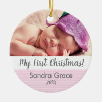 Baby Första jul, Anpassningsbar Photo Ornament