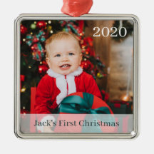 Baby Första jul-Anpassningsbarna Photo Ornament