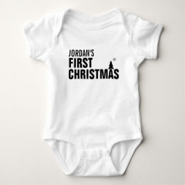 Baby Första jul Baby Jersey Bodydräkt Tee Shirt
