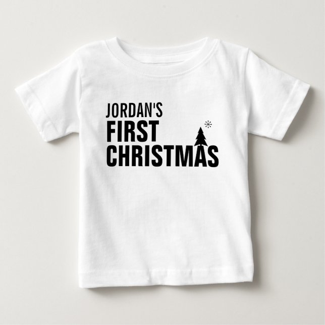Baby Första jul Baby Sleeveless Dress T-shirt (Framsida)