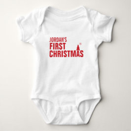 Baby Första jul Baby Tutu Bodydrät Red T-shirt