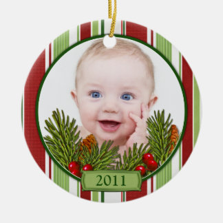 Baby Första jul Candy Rand Julgransprydnad Keramik