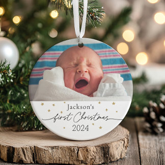 Baby Första jul Ceramic Photo Orname Julgransprydnad Keramik