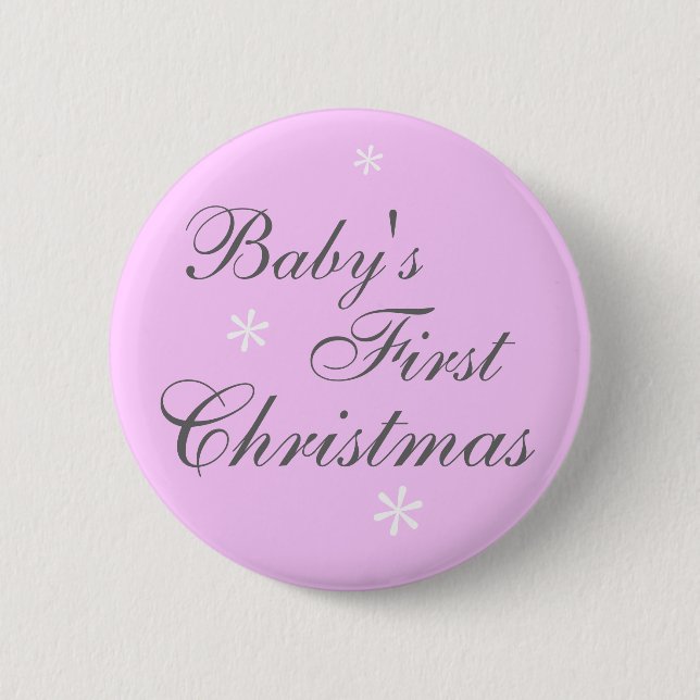Baby första jul (flicka) - knäppas knapp (Framsida)