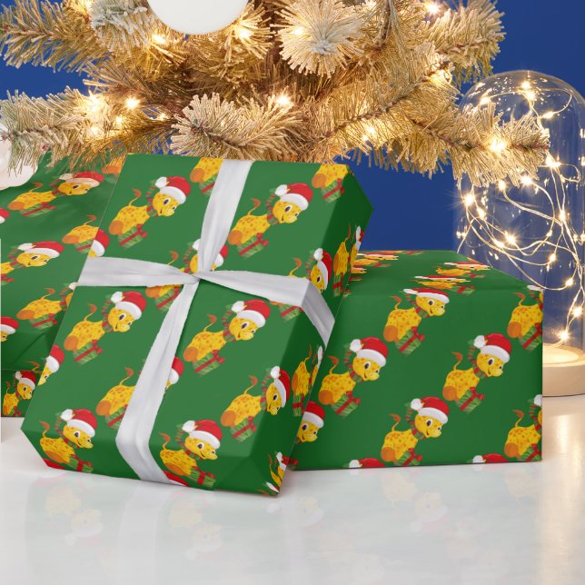 Baby Första jul Giraffe-omslutning papper Presentpapper (Helgdagar)