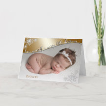 Baby Första jul Guld - DIN BABY PHOTO