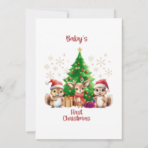Baby Första jul. Julkort