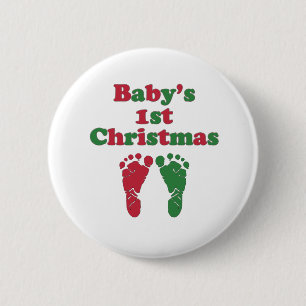 Baby första jul knapp