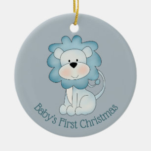 Baby Första jul - Lejona (pojke) Julgransprydnad Keramik
