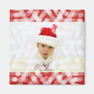 Baby första jul med fotoet magnet