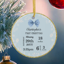 Baby Första jul med Photo