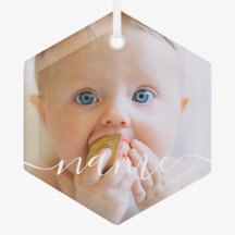 Baby första jul - minimalistiskt foto