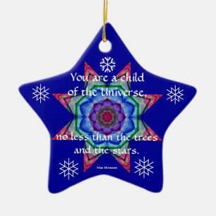 Baby första jul Ornament.Desiderata.Quote.4 Julgransprydnad Keramik